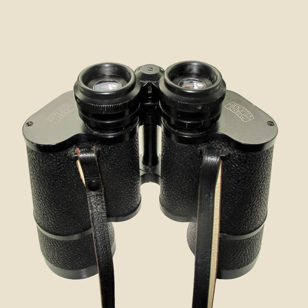 1950s DDR Carl Zeiss Jena Jenoptem 10x50W Multicoated Binoculars