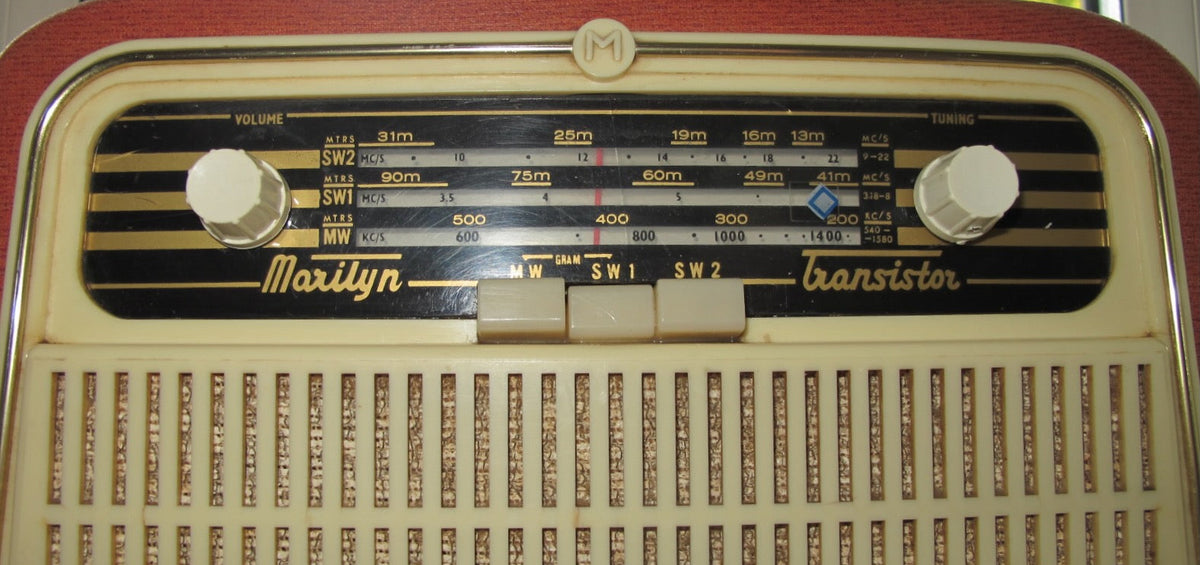 1950s Portable Marilyn Transistor Radio