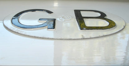 Vintage AA GB Touring Car Plate