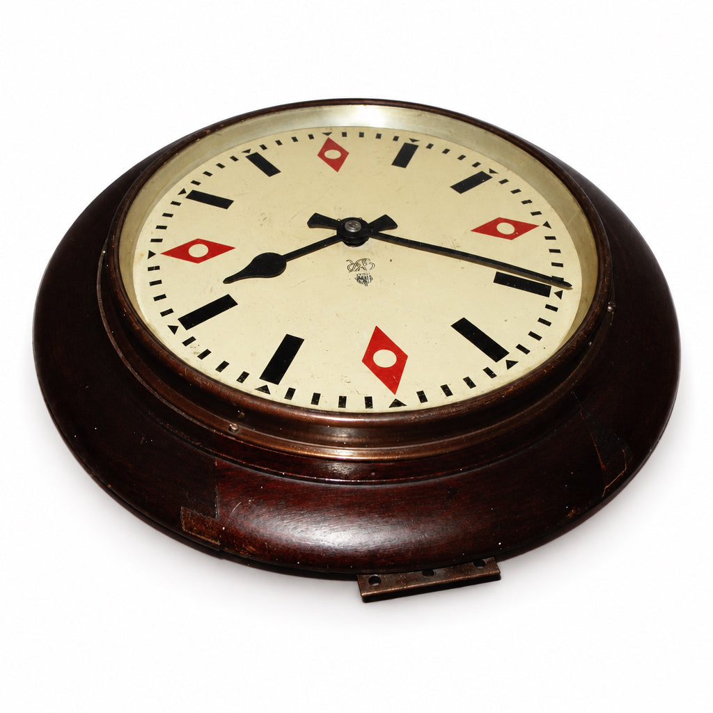 Vintage 10 Inch GPO No.34A Synchronome George VI Electric Slave Wall Clock