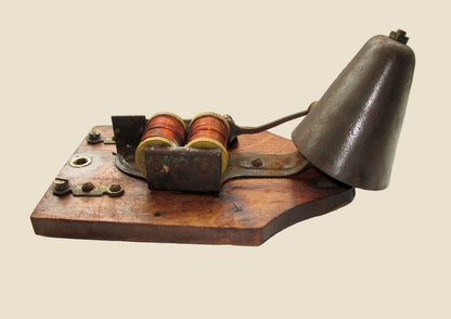 1930s Metal And Wood Internal Door / Butler Bell Ringer For Spares / Repairs