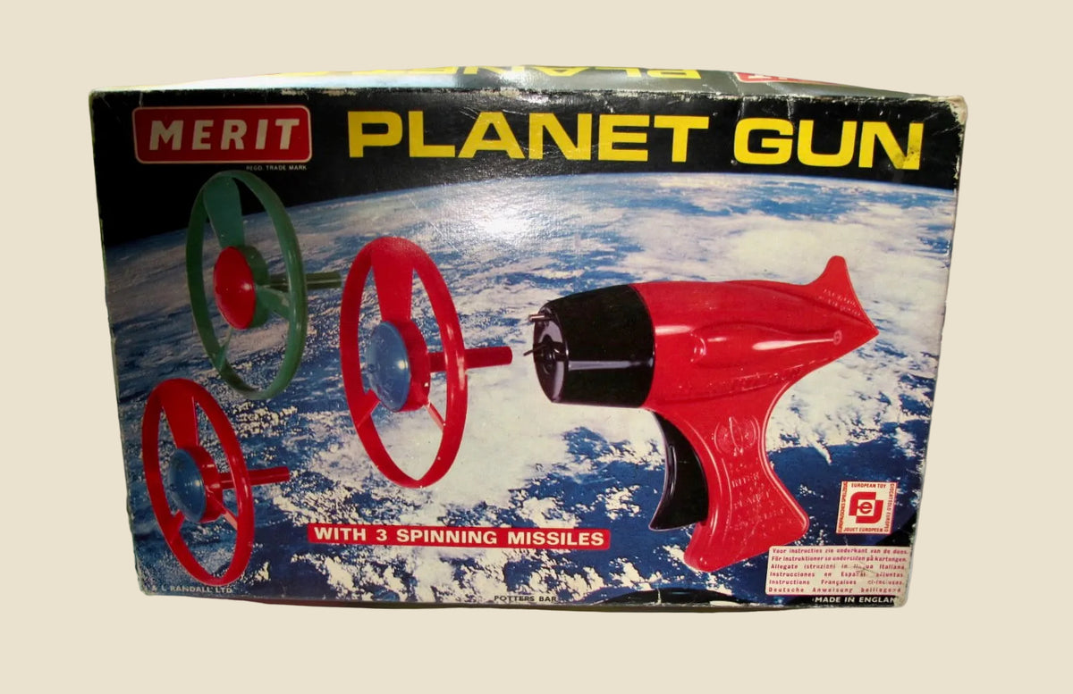 Vintage Merit Dan Dare Planet Gun Toy Cat.No. 3550