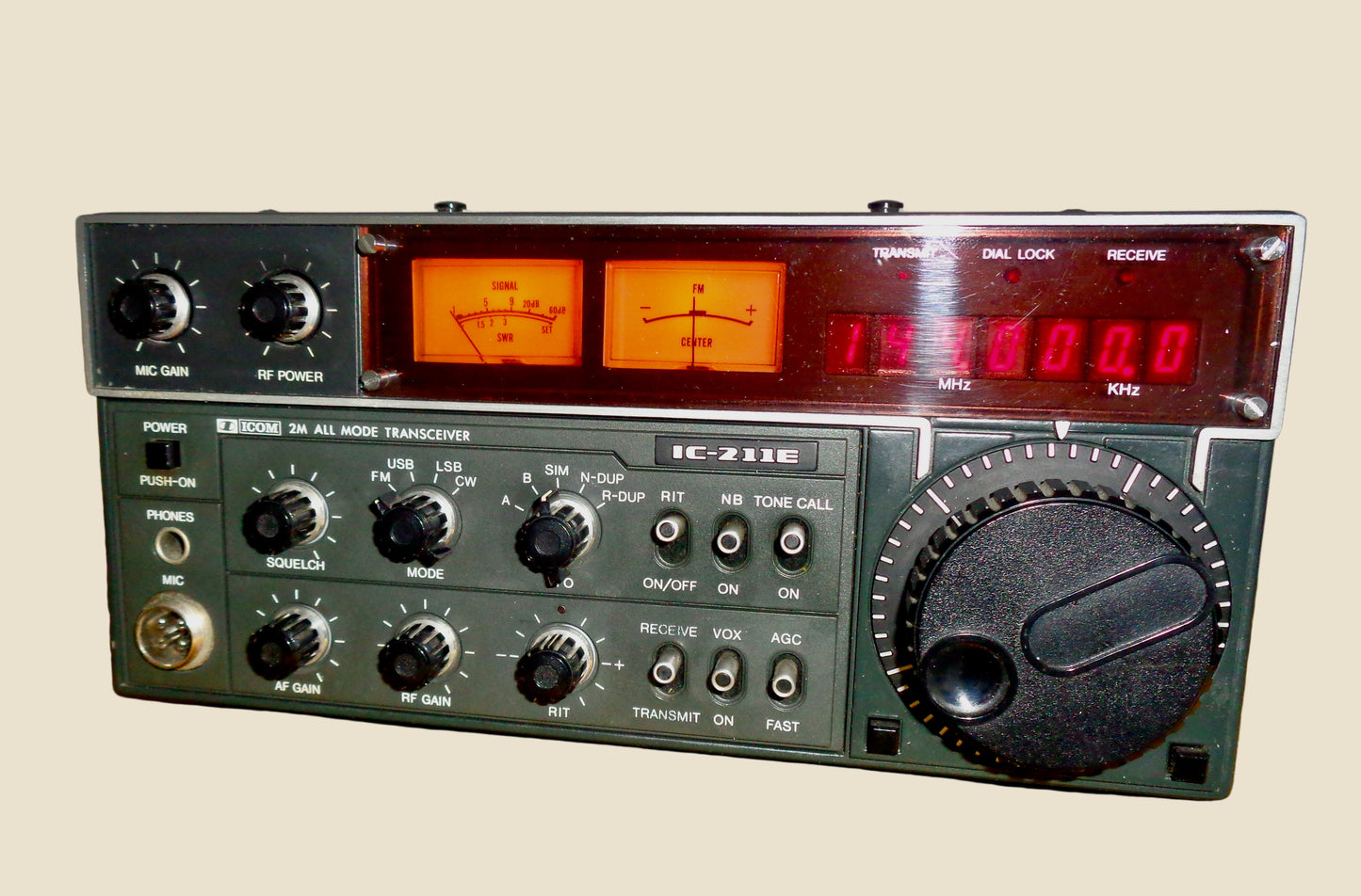 Icom IC-211E Portable Multi-mode 2-Metre Transceiver In Its Original Box Serial No. 06813