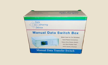 Preowned DW9 ABCD Manual Data Switch Box Providing 4-Way Peripheral Sharing