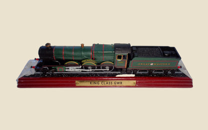 OO Gauge Model Train Great Western King Henry VII on Wooden Plinth