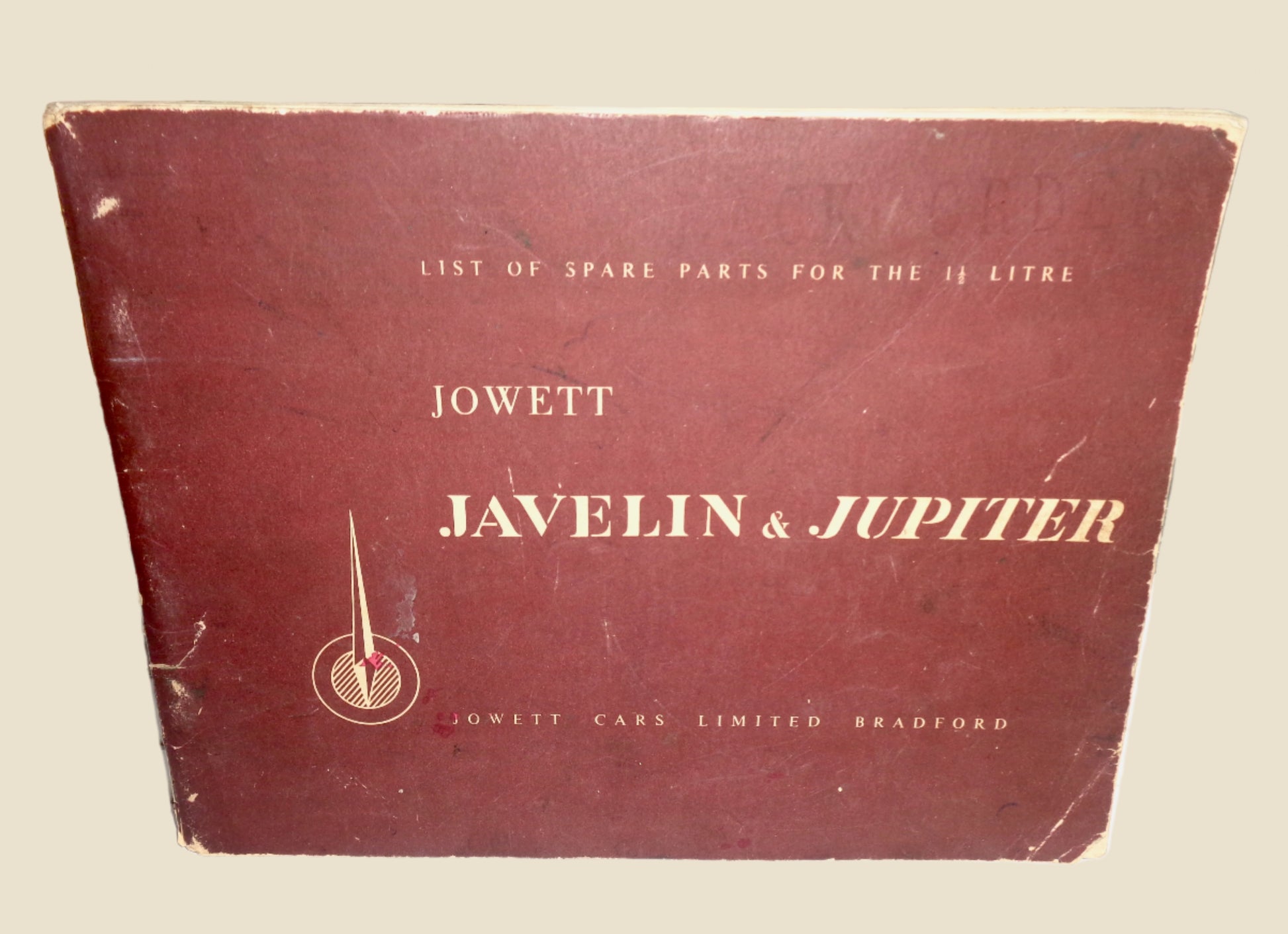 Original 1952 Jowett Javelin & Jupiter List Of Spare Parts / Catalogue