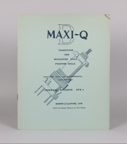 Original Denco Technical Bulletin DTB4 Pamphlet For Maxi-Q Coils