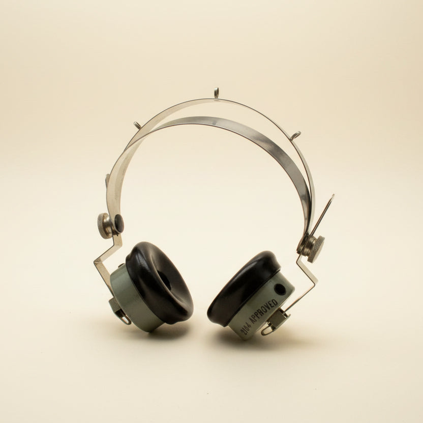 Pair Of WW2 WAAF Headphones For Microphone Assembly Type 1 10A/14728