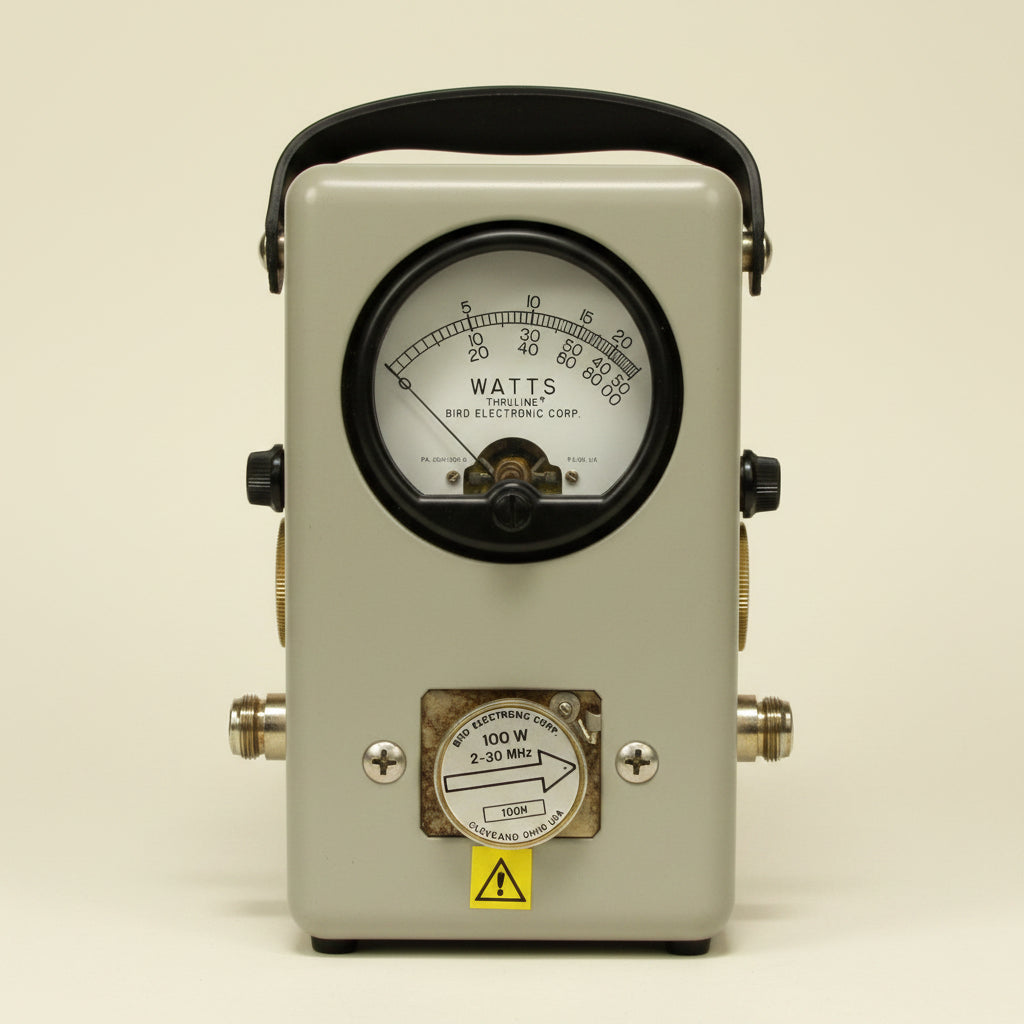 Preowned Bird Model 43 RF Directional Thruline Portable Wattmeter With Five Elements