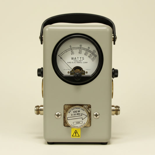 Preowned Bird Model 43 RF Directional Thruline Portable Wattmeter With Five Elements