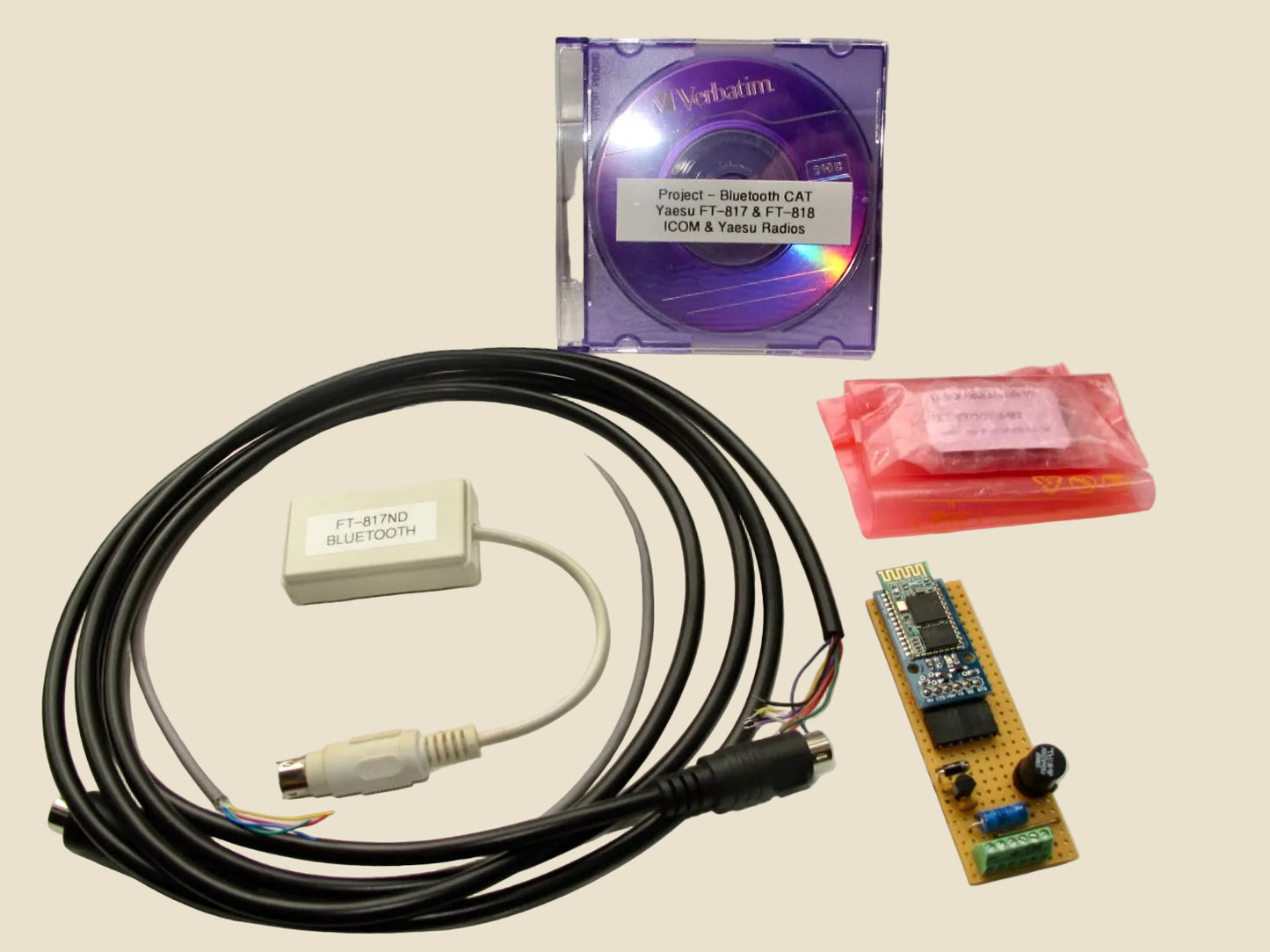 Preowned CAT Bluetooth Modules For Yaesu FT817 / 8 With G3YTU Prototype Veroboard