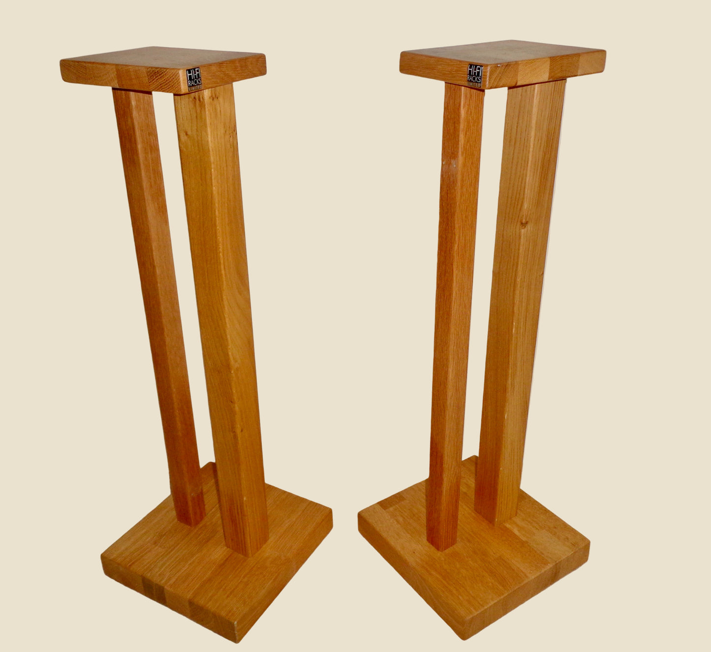 Preowned HiFi Rack Duet Solid Oak Speaker Stands
