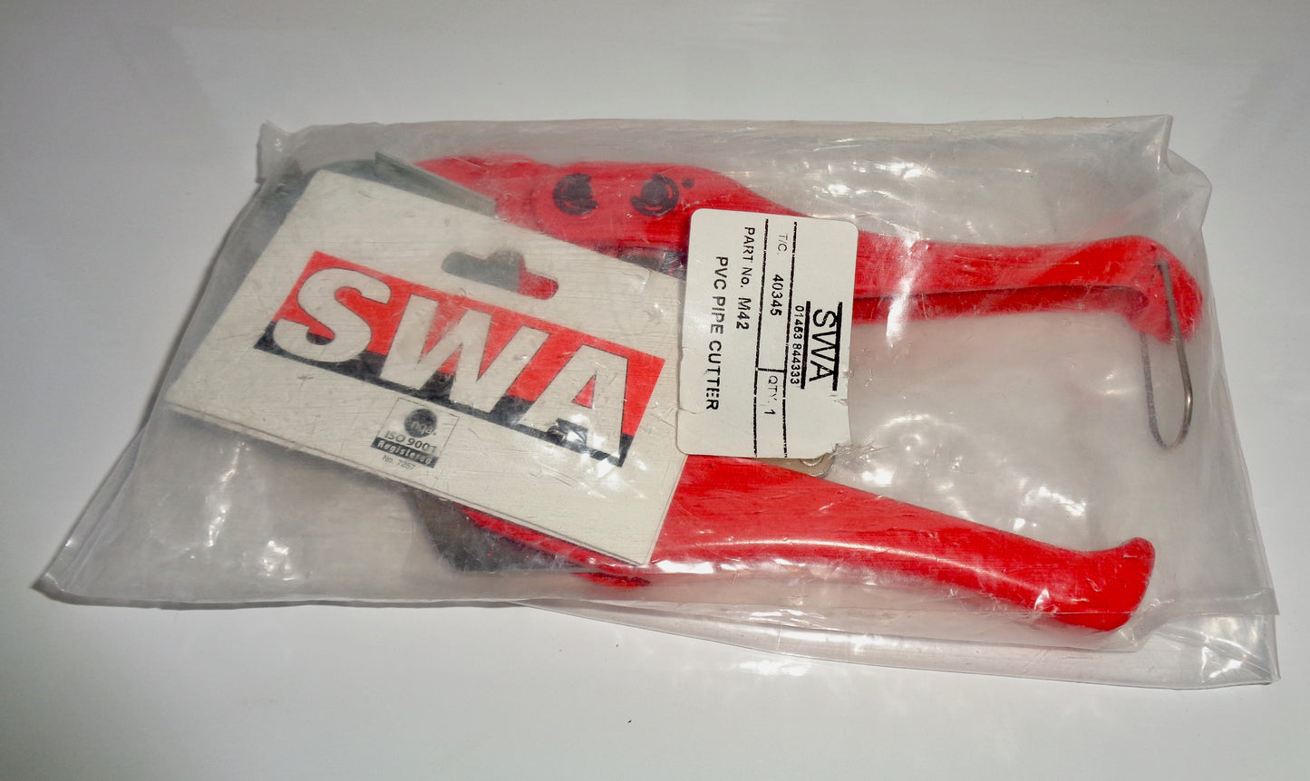 Preowned SWA Hand Ratchet PVC Pipe Cutter Part No. M42