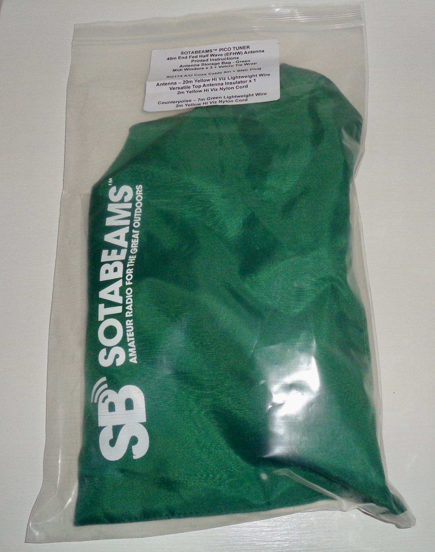 Preowned Sotabeams Pico Tuner 40m End Fed Half Wave (EFHW) Antenna And Various Wires