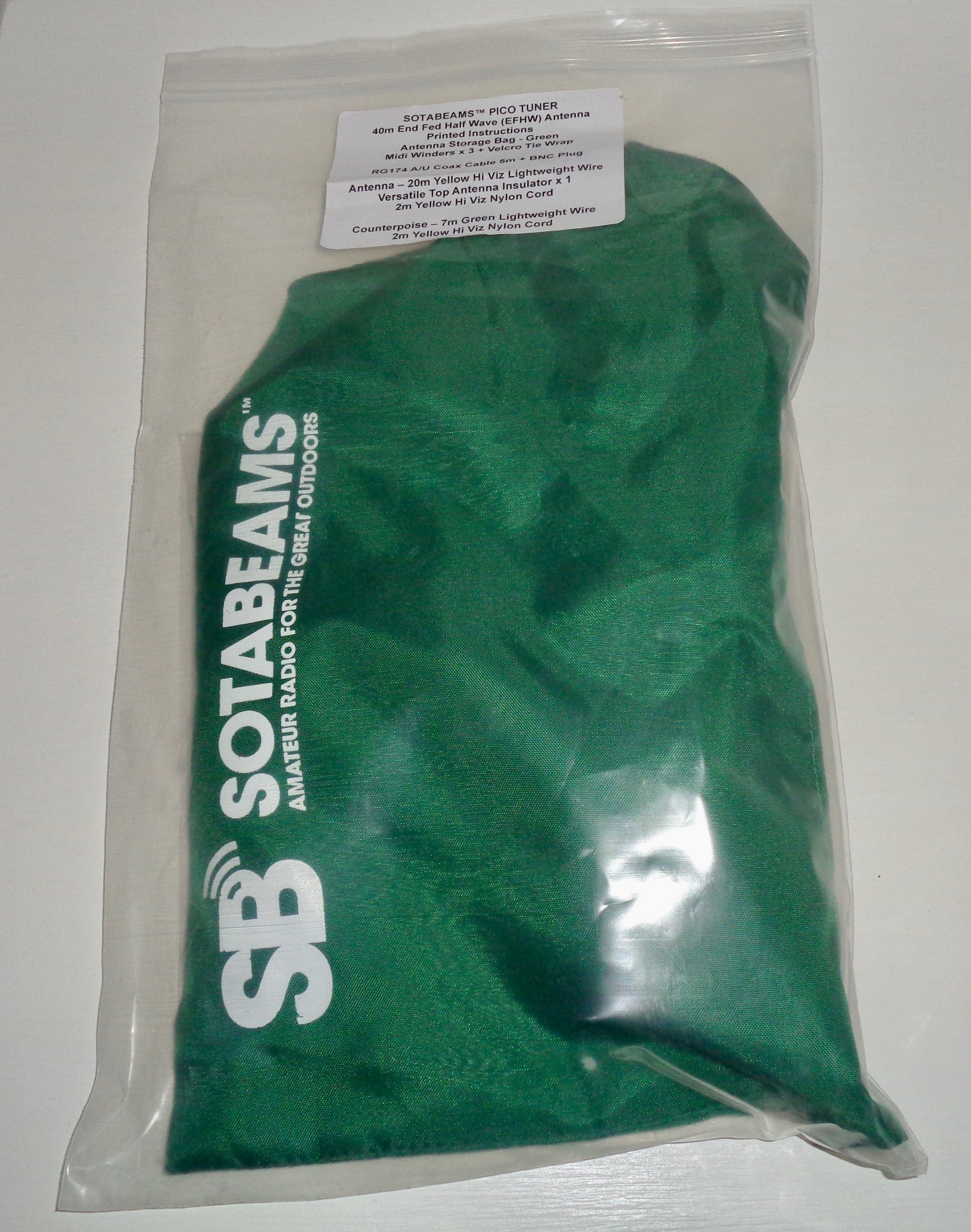 Preowned Sotabeams Pico Tuner 40m End Fed Half Wave (EFHW) Antenna And Various Wires