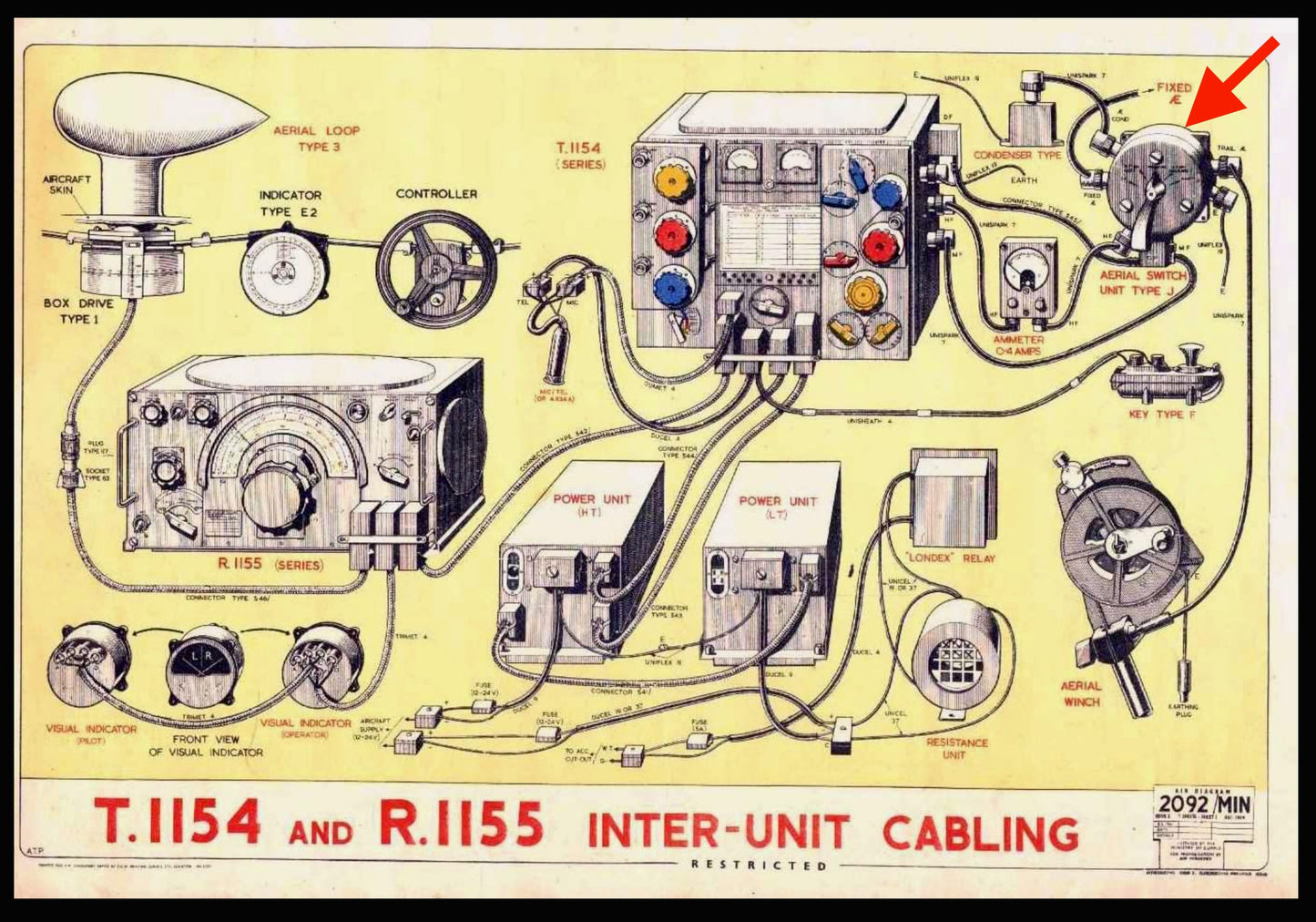 WW2 RAF Air Ministry AM Aerial J Switch 10F/126 For A Military Radio R1155/T1154