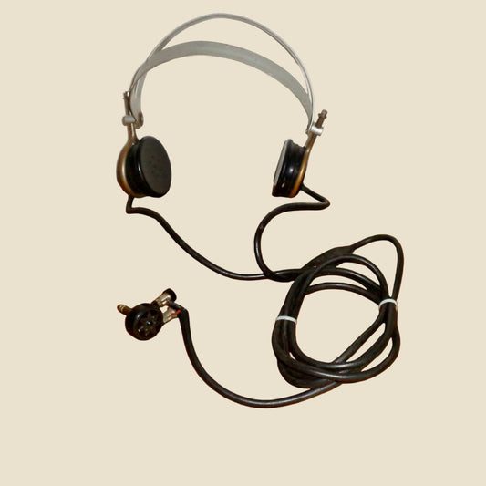 SG Brown Head Phones Type F R2000 Ohms With Bulgin Deckorum Connector