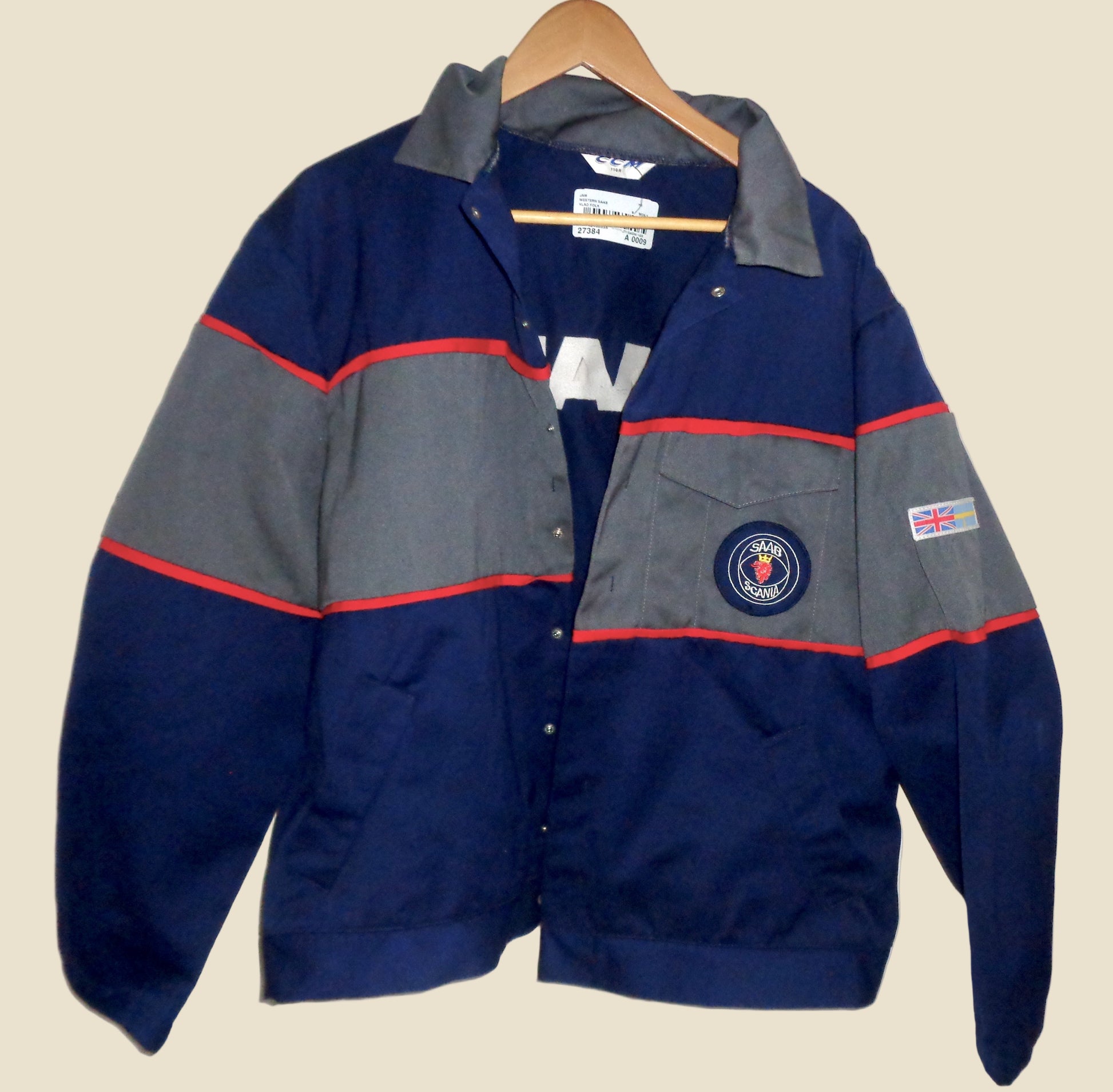 Saab Scania UK Mechanics Workwear Jacket Chest Size 45 Inches