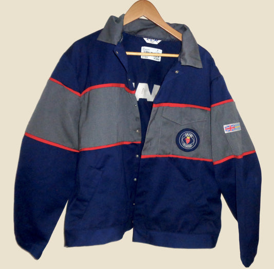 Saab Scania UK Mechanics Workwear Jacket Chest Size 45 Inches
