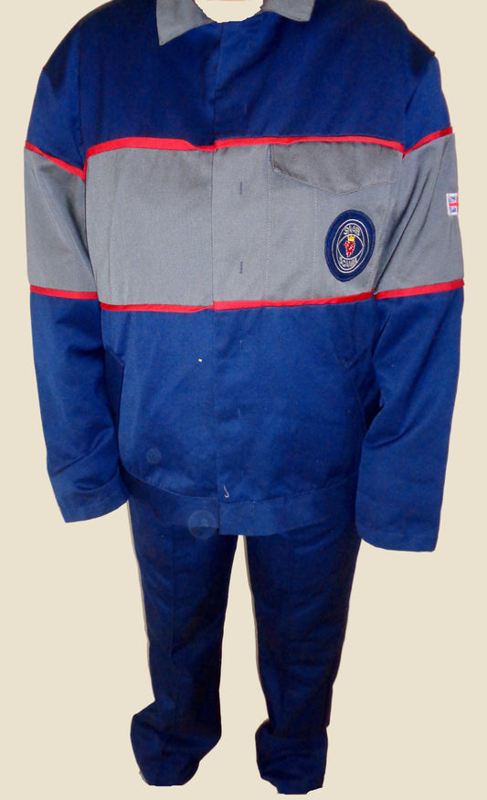 Saab UK Mechanics Workwear Jacket And Trousers. Chest Size 45 Inches and 34 Inch Waist