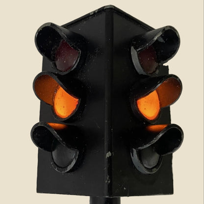 Vintage British ASTRA Metal 6-Light Traffic Signal Toy No.33 In Its Original Box
