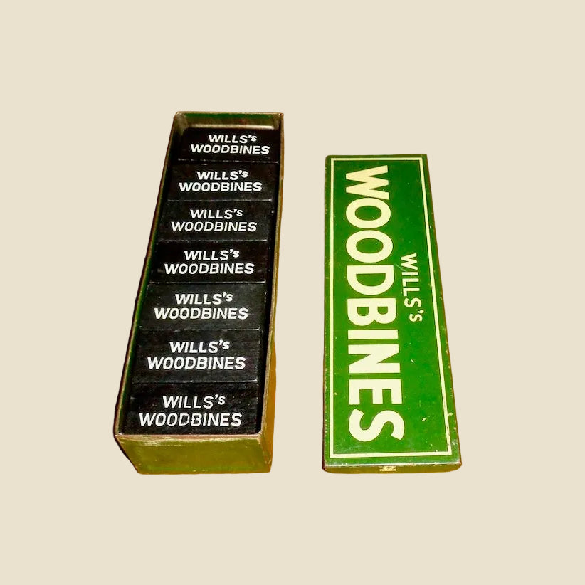 Set of 28 Wills's Woodbine Dominoes Empire Size In Tin Box