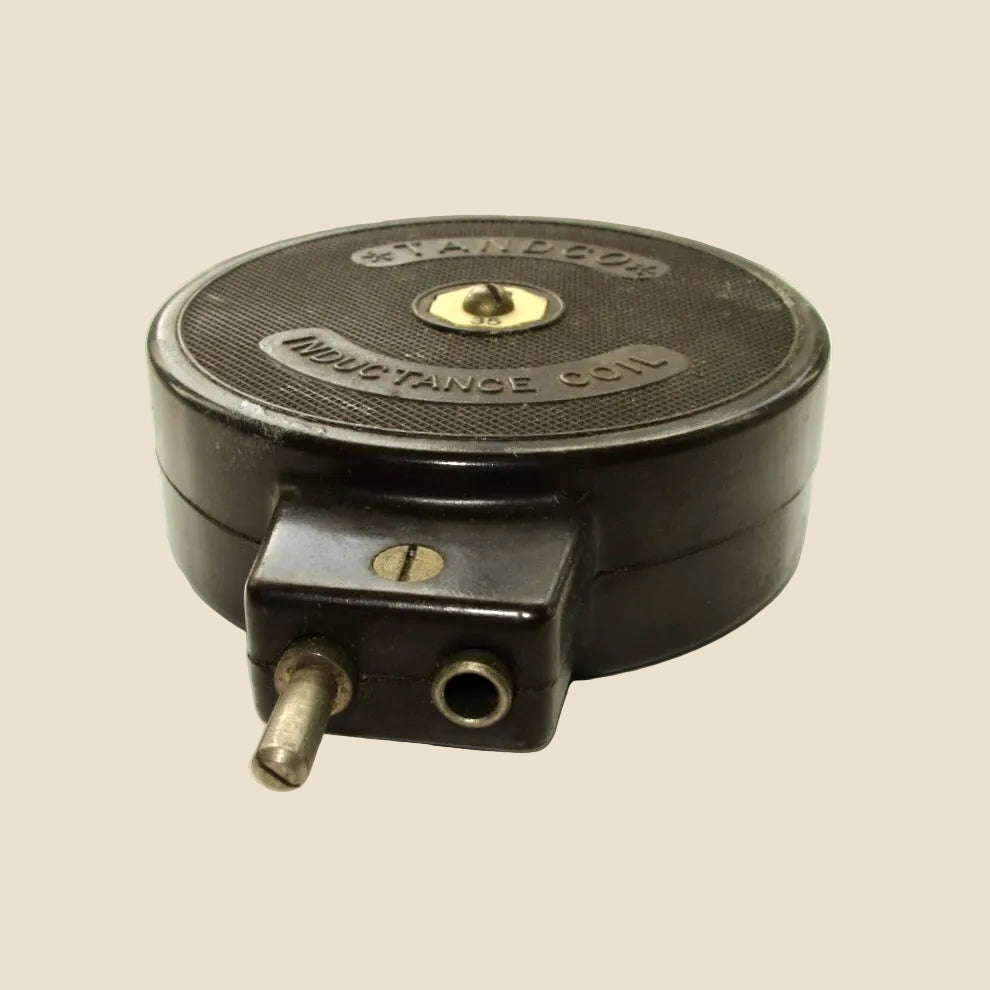 Tandco No.35 Basketweave Inductance Coil In A Bakelite Casing For 1920s TRF Radio