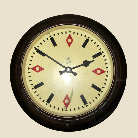 Vintage 10 Inch GPO No.34A George VI Electric Slave Wall Clock