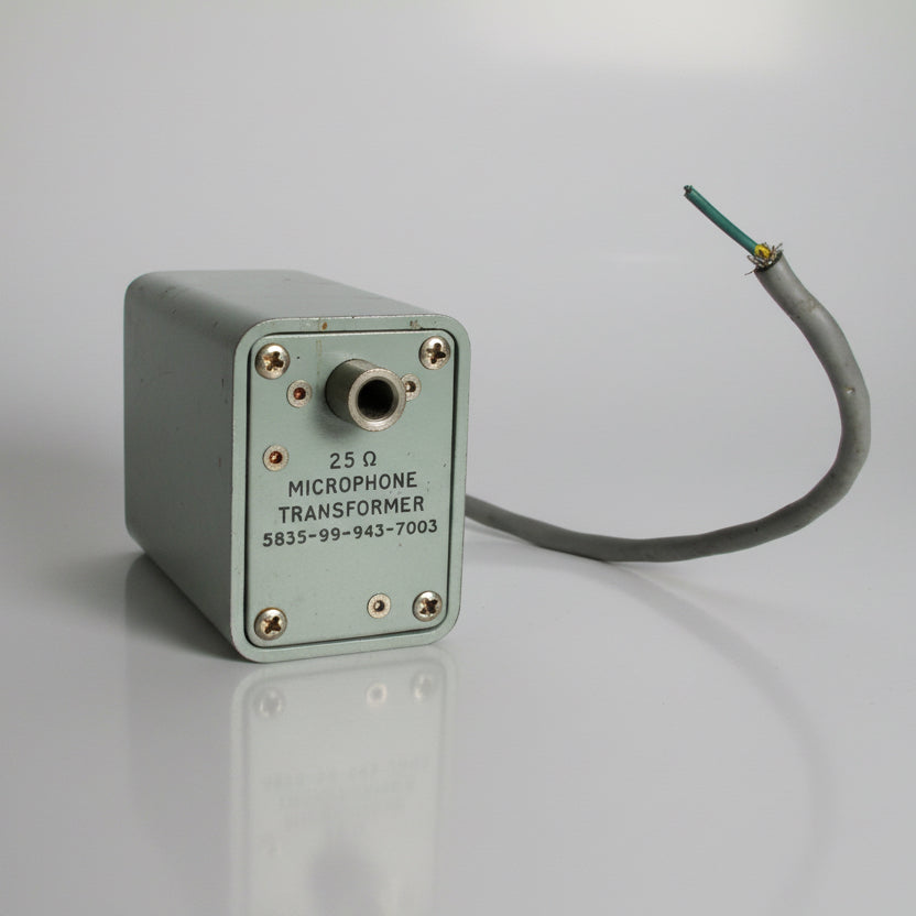 Vintage 25 Ohm British Military Microphone Transformer NATO No. 5835-99-943-7003