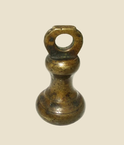 Vintage 8oz Brass Imperial Scale Bell Weight