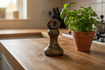 Vintage 8oz Brass Imperial Scale Bell Weight