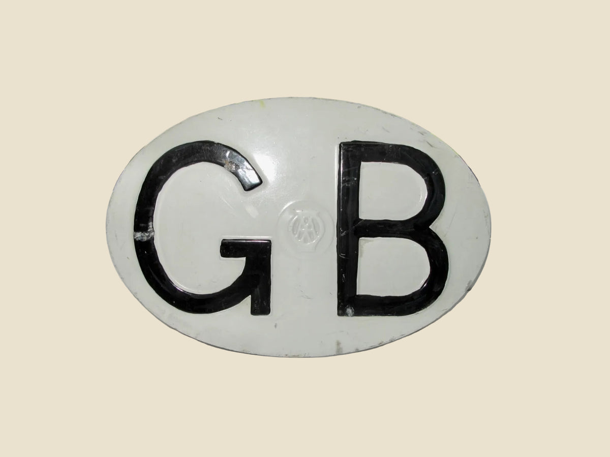 Vintage AA GB Touring Car Plate