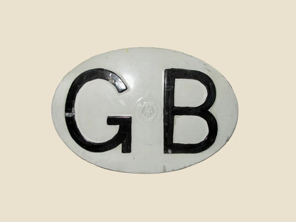 Vintage AA GB Touring Car Plate