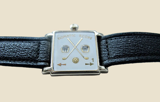 Vintage Analogue Swiss Domatic Score Golf Scoring Tool 