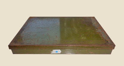 Vintage British Army Electrical Components / Hardware Spares Tin With Hinged Lid