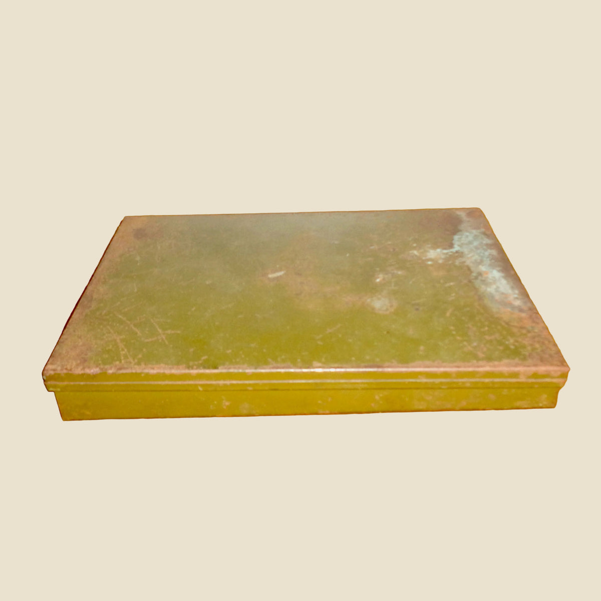 Vintage British Army Electrical Components / Hardware Spares Tin With Hinged Lid 