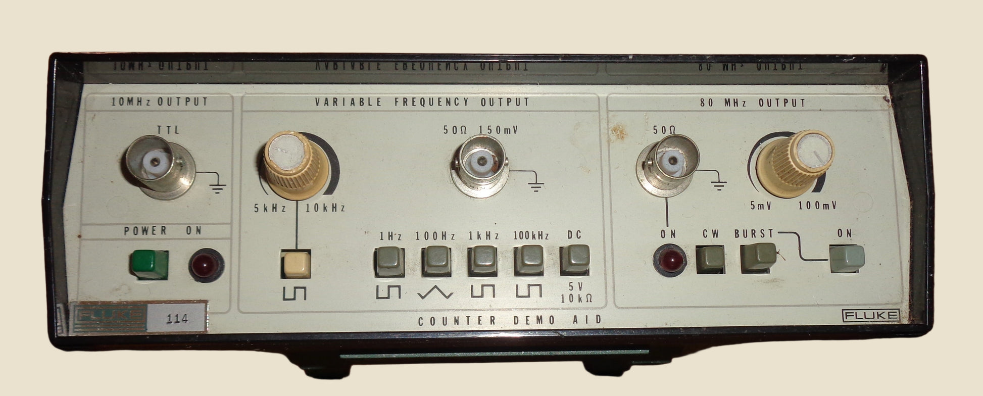 Vintage Fluke 114 Bench Multimeter Counter Demo Aid
