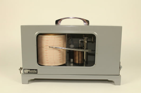 Vintage Hisamatsu TN-6 Barograph With Chart Paper