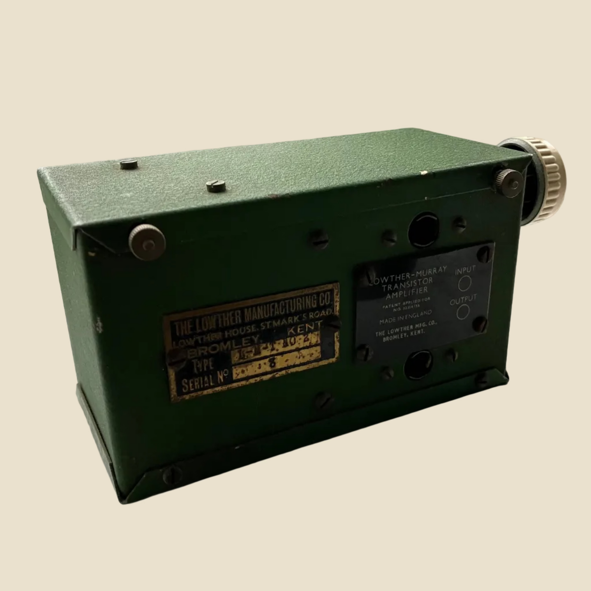 Vintage LMT Lowther-Murray Transistor Control Unit No.2