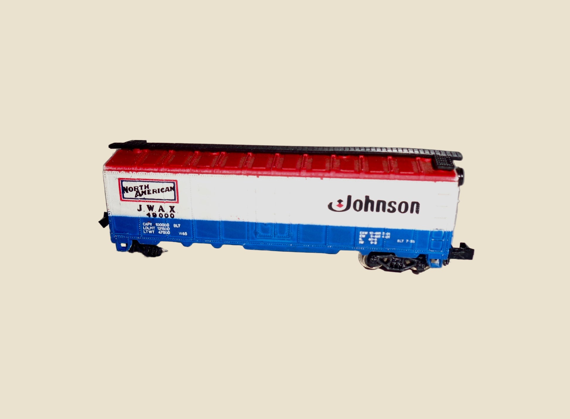 Vintage N-Gauge Johnson Wax Container Wagon 