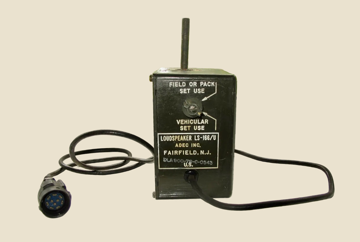 Vintage NATO Magnetic Military Radio Loudspeaker LS-166/U 