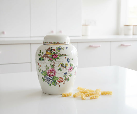 Pagoda Crown Staffordshire China 1950s Ginger Jar