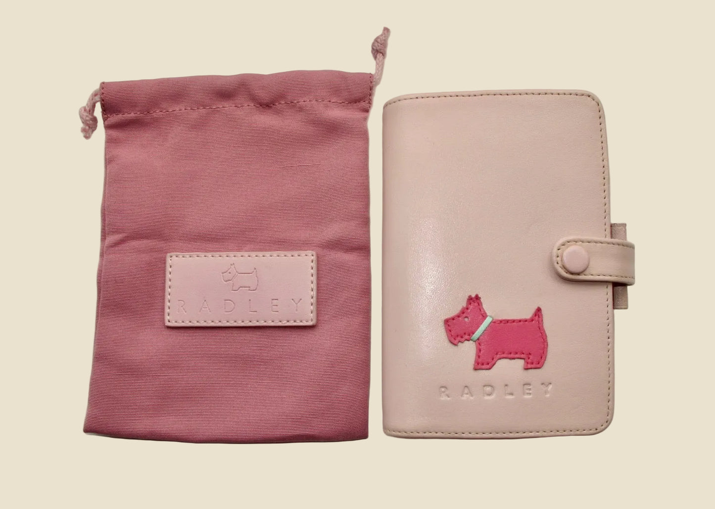 Vintage Pink Radley Filofax Mini Style A7 5 Ring Personal Organiser