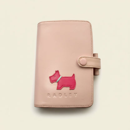 Vintage Pink Radley Filofax Mini Style A7 5 Ring Personal Organiser