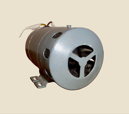 Vintage RAF Warning Rotary Siren In Grey Metal With Mount