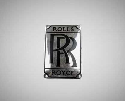 Vintage Rolls Royce Aircraft Engine Plate Badge With Mounting Holes