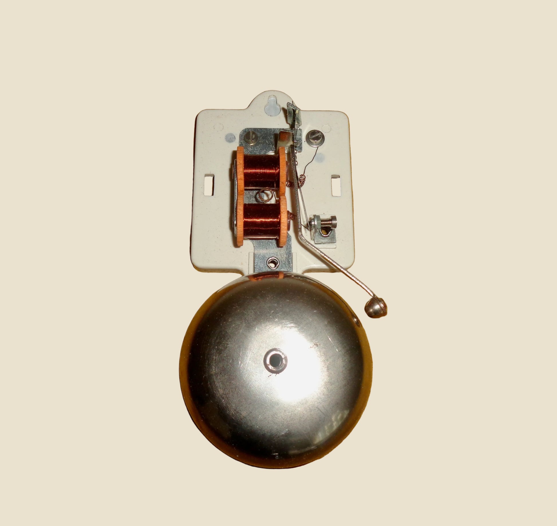 Vintage SEKO No. 1073 Electric Butler Alarm Internal Door Bell In White Bakelite