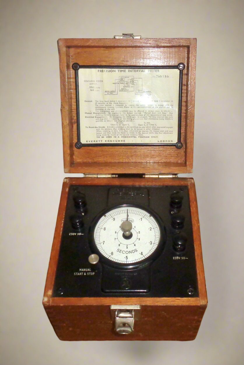 Vintage Synclock Precision Time Interval Meter Made By Everett Edgcumb ...