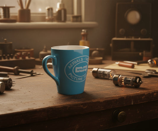 Vintage Tams Mazda Valves Advertising Mug