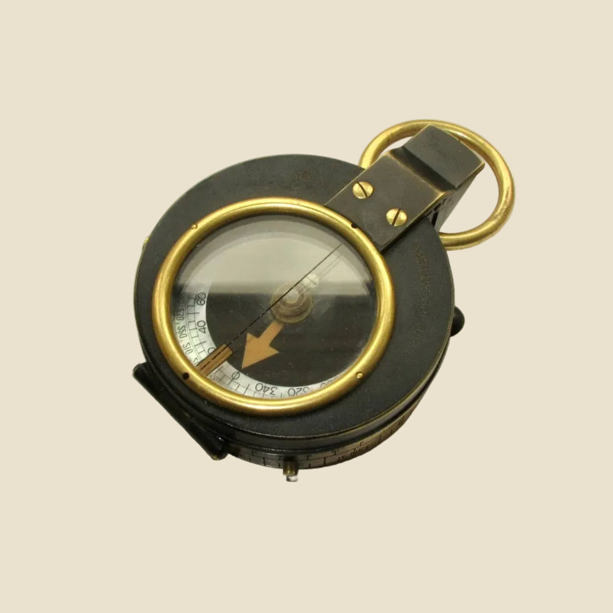 WW1 Cased Marching Compass Cruchon & Emons London Verners Pattern VII
